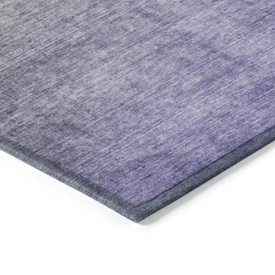 Olive Green and Purple Round Ombre Washable Non Skid Indoor Outdoor Area Rug Photo 7