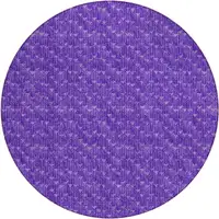 Photo of 8' Round Purple Round Geometric Washable Non Skid Indoor Outdoor Area Rug