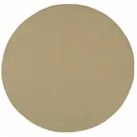 Photo of 8' Round Sand Round Stain Resistant Indoor Outdoor Area Rug