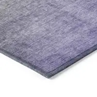 Photo of 8' Runner Olive Green and Purple Ombre Washable Non Skid Indoor Outdoor Runner Rug