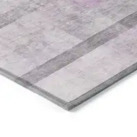 Photo of 8' Runner Purple Ombre Washable Non Skid Indoor Outdoor Runner Rug