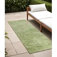 Photo of 8' Runner Sage Abstract Washable Non Skid Indoor Outdoor Runner Rug