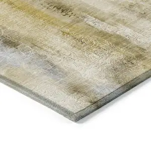 Photo of 8' Runner Taupe Washable Non Skid Indoor Outdoor Runner Rug