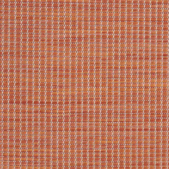 8' Rust Power Loom Runner Rug Photo 9