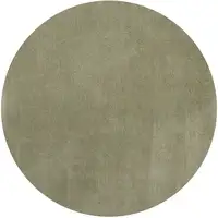 Photo of 8' Sage Green Round Indoor Shag Rug