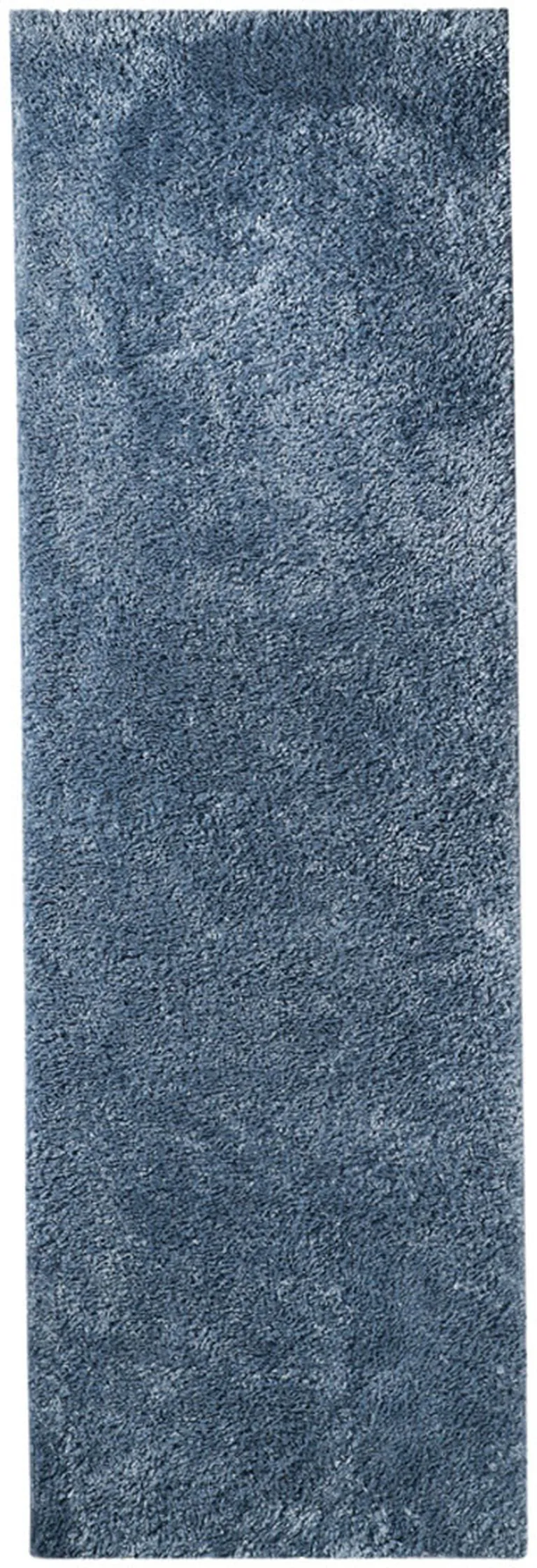 8' Shag Stain Resistant Runner Rug Photo 1