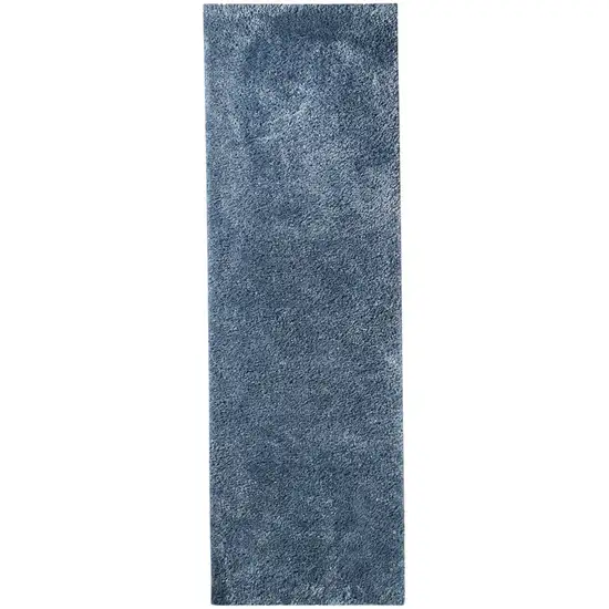 8' Shag Stain Resistant Runner Rug Photo 1