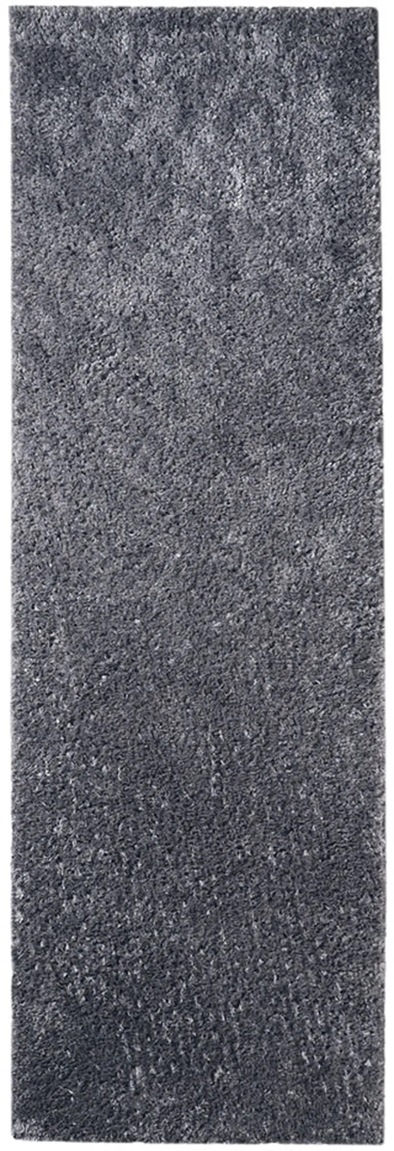 8' Shag Stain Resistant Runner Rug Photo 1