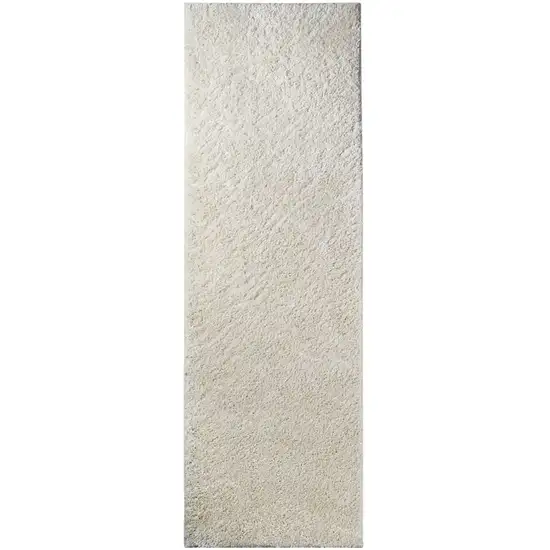 8' Shag Stain Resistant Runner Rug Photo 1