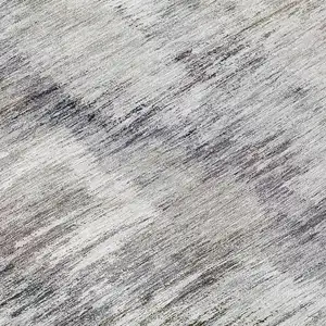 Photo of 8' Taupe Gray And Silver Round Abstract Washable Indoor Outdoor Area Rug