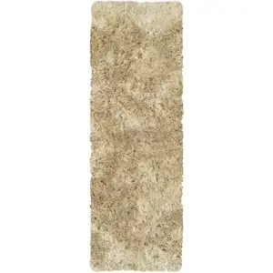 Photo of 6' Shag Hand Tufted Runner Rug