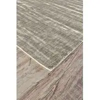 Photo of 8' Taupe and Gray Chevron Hand Woven Runner Rug