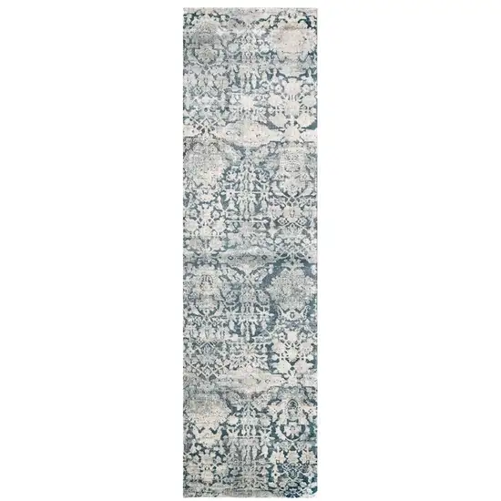 Teal Runner Rug Photo 2