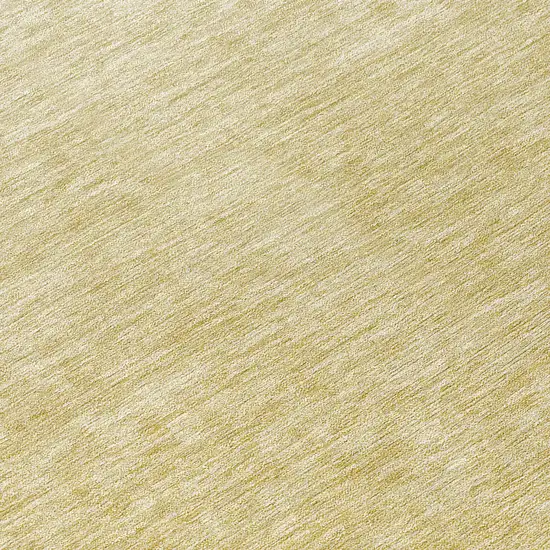 8' Wheat Gold And Tan Round Ombre Washable Indoor Outdoor Area Rug Photo 8