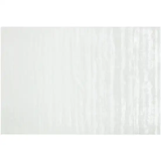 10' White Abstract Washable Non Skid Area Rug Photo 3