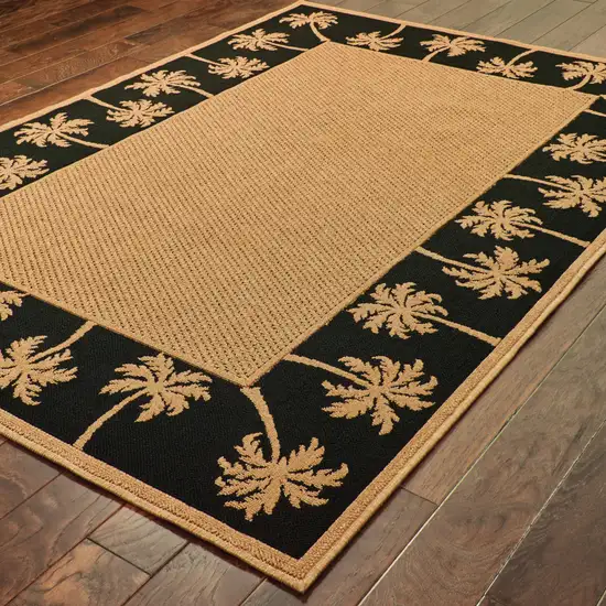 3' X 5' Beige Stain Resistant Indoor Outdoor Area Rug Photo 4