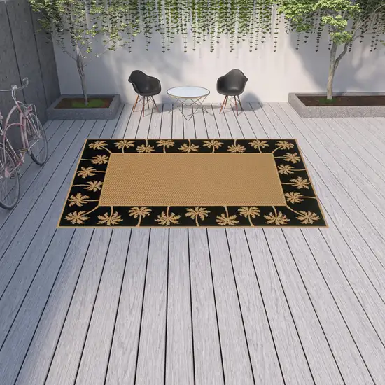 9' X 13' Beige Stain Resistant Indoor Outdoor Area Rug Photo 2