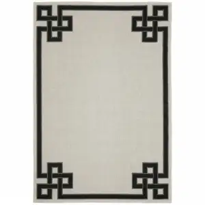 Photo of 2' X 3' Beige Stain Resistant Indoor Outdoor Area Rug