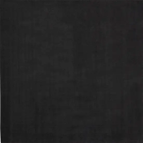 7' X 7' Black Square Non Skid Indoor Outdoor Area Rug Photo 4