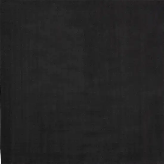 7' X 7' Black Square Non Skid Indoor Outdoor Area Rug Photo 5