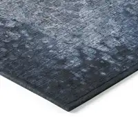 Photo of 3' X 4' Blue Washable Non Skid Indoor Outdoor Area Rug