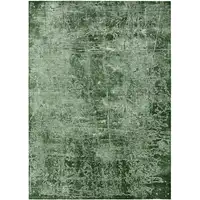 Photo of 3' X 4' Emerald Abstract Washable Non Skid Indoor Outdoor Area Rug