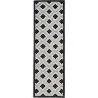 Photo of 2' X 6' Gingham Non Skid Indoor Outdoor Runner Rug