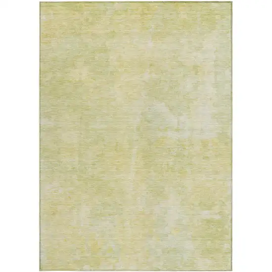 3' X 4' Gold Abstract Washable Non Skid Indoor Outdoor Area Rug Photo 5