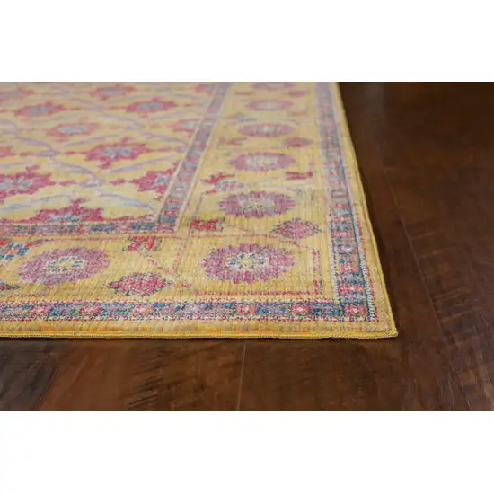 31 X 96 Gold Polypropylene Rug Photo 1