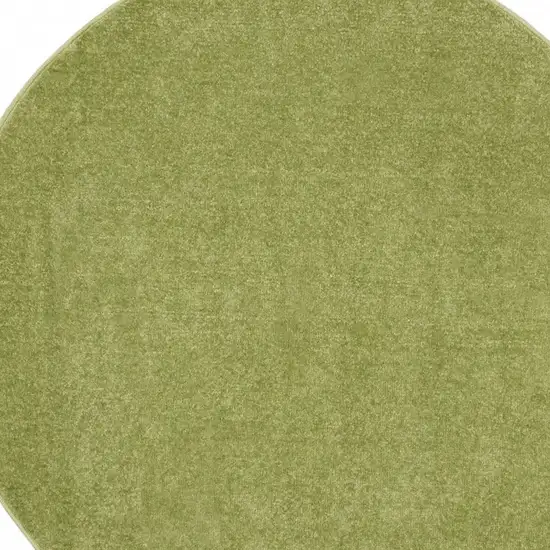 4' X 4' Green Round Non Skid Indoor Outdoor Area Rug Photo 3