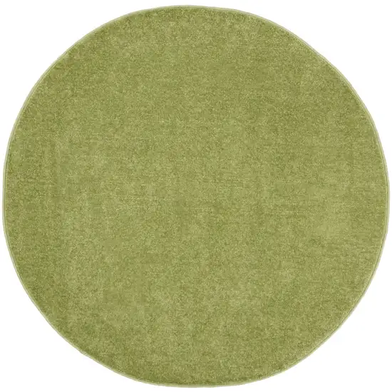 4' X 4' Green Round Non Skid Indoor Outdoor Area Rug Photo 3