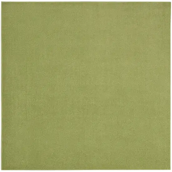 7' X 7' Green Square Non Skid Indoor Outdoor Area Rug Photo 1