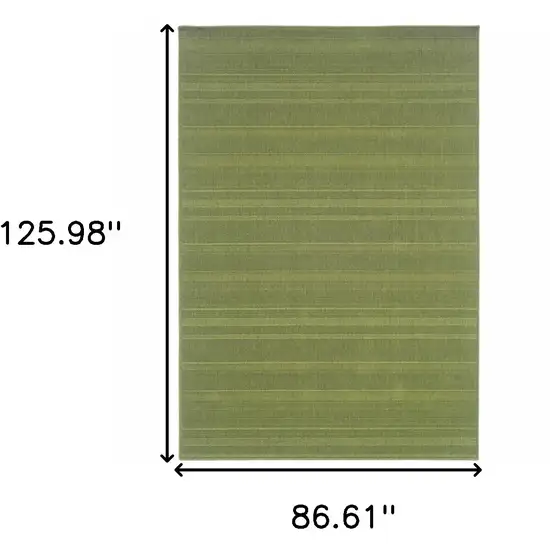 Green Stain Resistant Indoor Outdoor Area Rug Photo 7