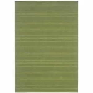 Photo of 9' X 13' Green Stain Resistant Indoor Outdoor Area Rug