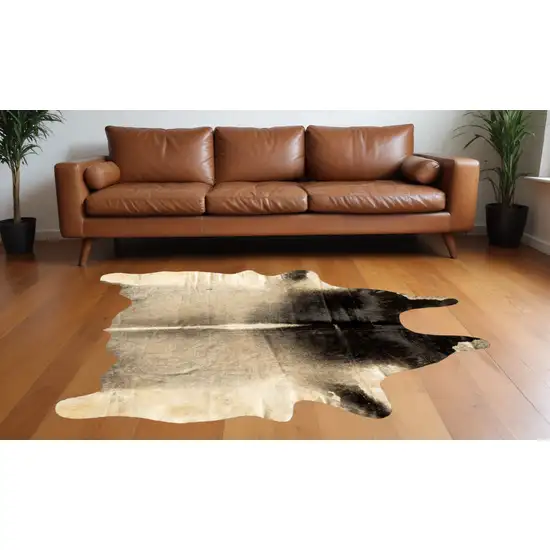 Grey Normande Cowhide Ombre Cowhide Handmade Area Rug Photo 1