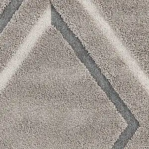 Photo of 78 X 78 Grey Polypropylene Rug