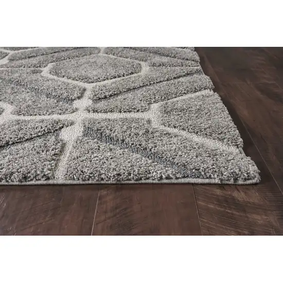 39 X 63  Grey Polypropylene Rug Photo 1