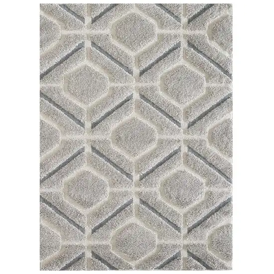 Grey Polypropylene Rug Photo 2