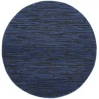 Photo of 4' X 4' Midnight Blue Round Non Skid Indoor Outdoor Area Rug