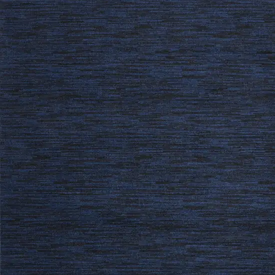 7' X 7' Midnight Blue Square Non Skid Indoor Outdoor Area Rug Photo 4