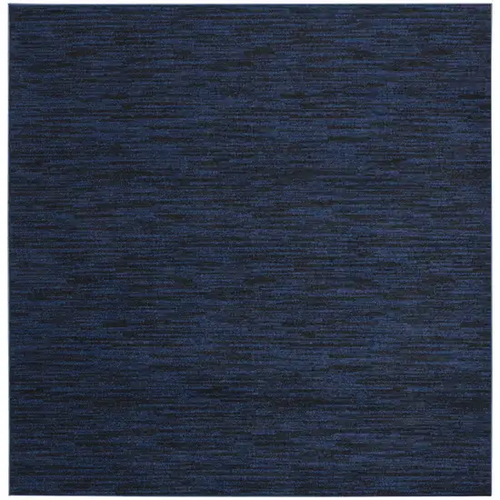 7' Midnight Blue Square Indoor Outdoor Area Rug Photo 2