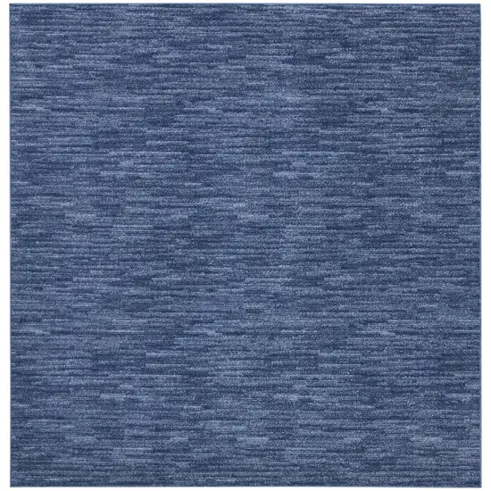 Blue Stain Resistant Indoor Outdoor Area Rug Photo 2