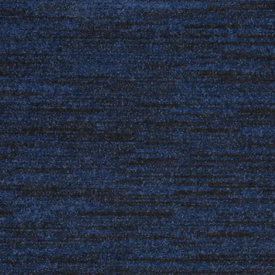 Midnight Blue Stain Resistant Indoor Outdoor Area Rug Photo 5