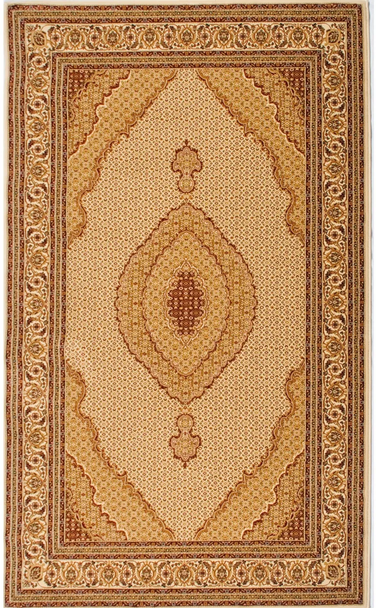 2' X 10'  Oriental Power Loom Stain Resistant Area Rug Photo 4