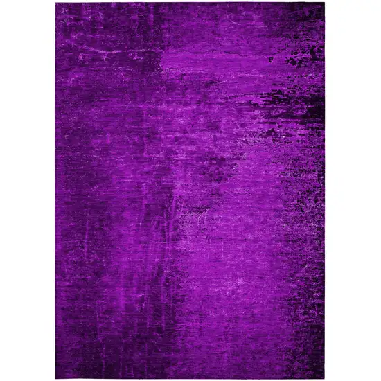 Purple Abstract Washable Non Skid Indoor Outdoor Area Rug Photo 5