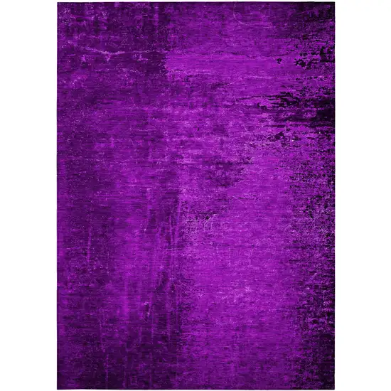 3' X 4' Purple Abstract Washable Non Skid Indoor Outdoor Area Rug Photo 5