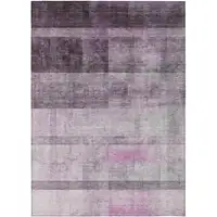 Photo of 3' X 5' Purple Ombre Washable Non Skid Indoor Outdoor Area Rug