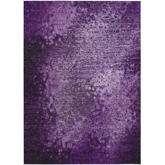 Purple Washable Non Skid Indoor Outdoor Area Rug Photo 2