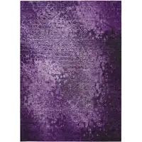 Photo of 3' X 4' Purple Washable Non Skid Indoor Outdoor Area Rug