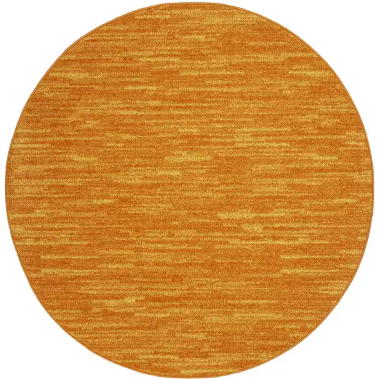 4' X 4' Sunburst Round Non Skid Indoor Outdoor Area Rug Photo 3